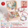 图片 Charm Bracelet Making Kit, Jewelry Making Kit Craft Gift for Girls, A Sweet Birthday Gift to Inspire Imagination & Creativity, with Portable Jewelry Box