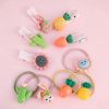 图片 24pcs Cute Hair Ring Set, Cute Hair Accessorie, Girls' Colorful Elastic Hair Bands - Suitable for Ponytails and Braids, Comes with storage box,Birthday Gift