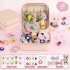 图片 28pcs Cute Pineapple & Carrot Hair Ties for Girls - Resin Cute Hair Accessorie, Perfect for Everyday Play & Casual Wear, Comes with storage box,Birthday Gift,Party Gift Pack,Christmas Gift